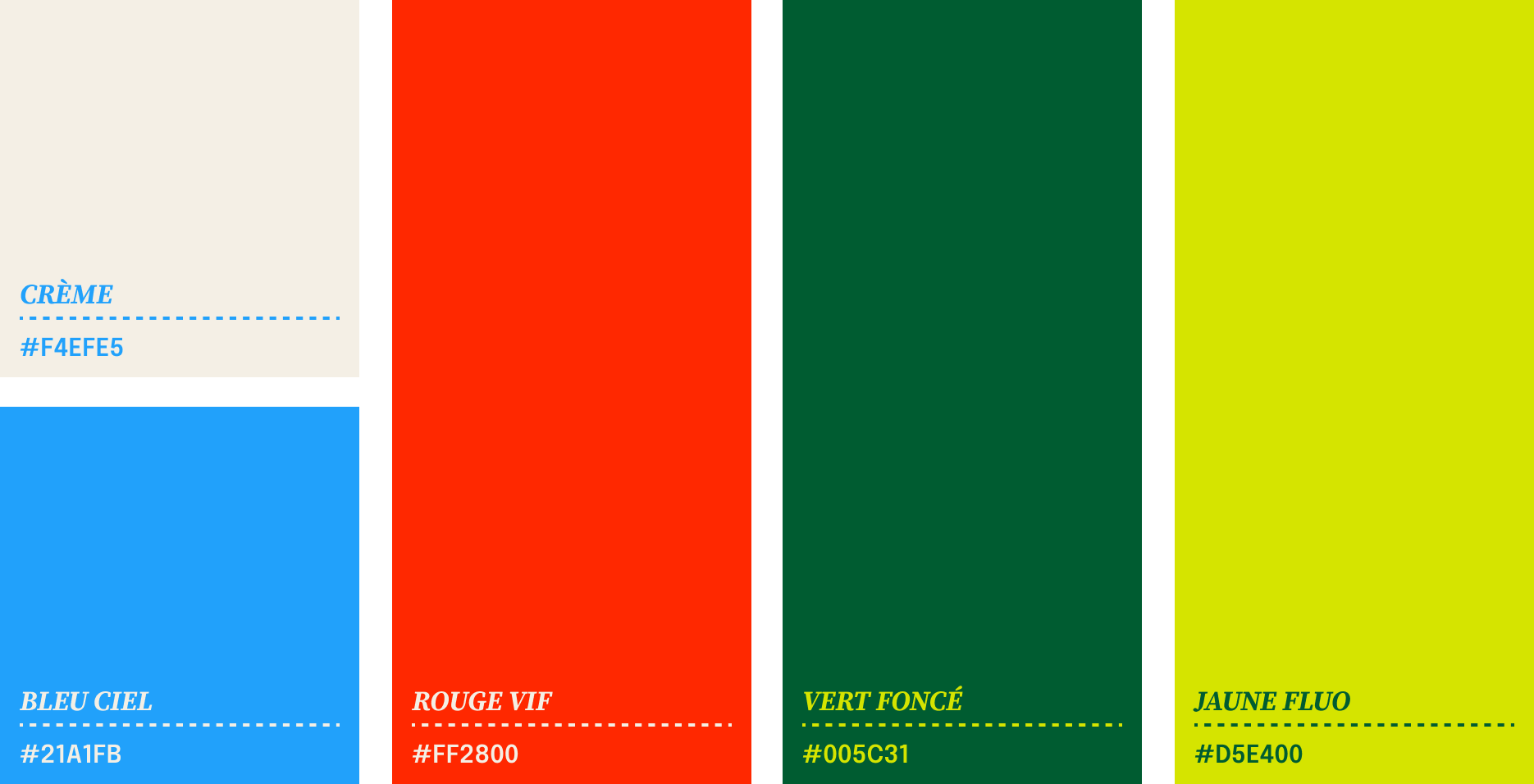 Palette de couleurs des légumes AB BIO