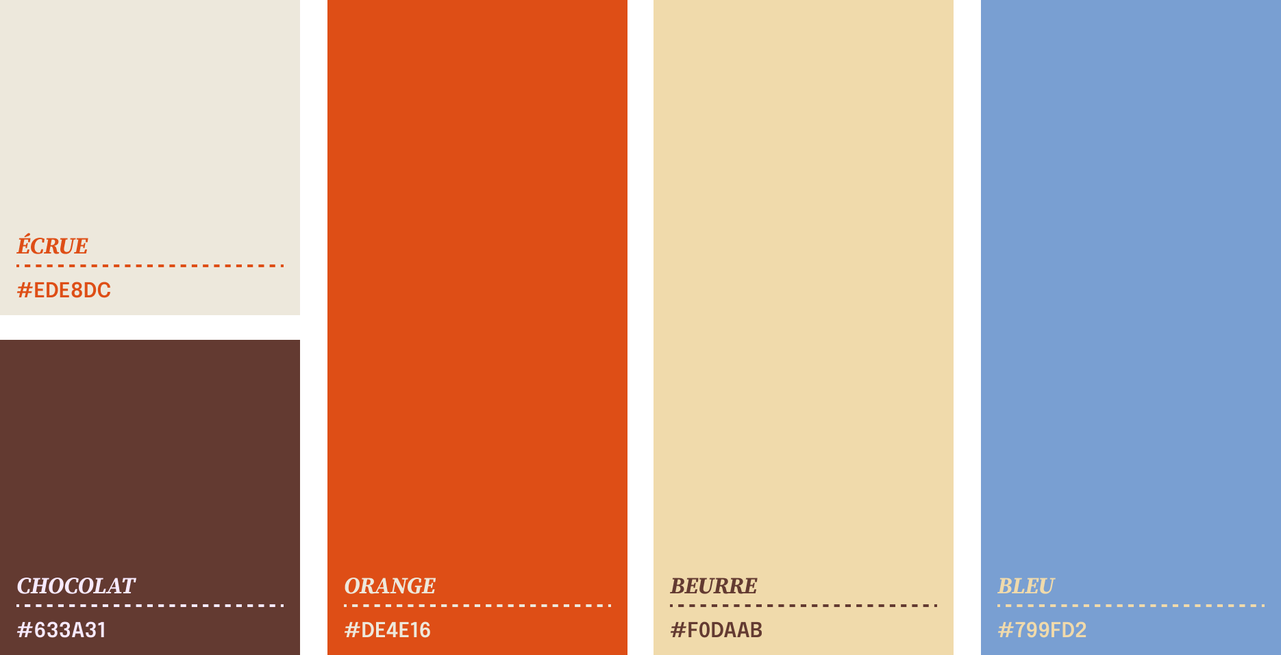 Palette de couleurs de Maison Fernand
