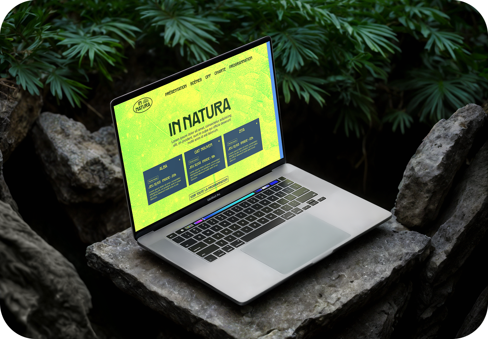 Mockup projet IN NATURA