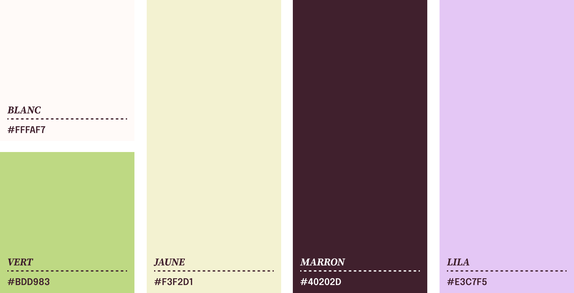 Palette de couleurs de Maison LUA